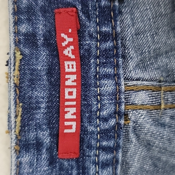 Union Bay Faded Blue Jean Shorts Juniors Size 0 26W - Picture 10 of 10